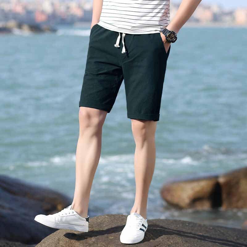 Quần Short Kaki lưng thun nam - Sọt Lững Kiểu Dáng Thể Thao Unisex sáu Màu Đen, Xám.đỏ,rêu.kem,trắng 03x