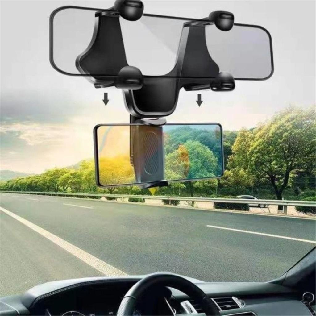 Hình ảnh Giá đỡ điện thoại DoDoDios Kẹp điện thoại ô tô trên gương chiếu hậu, xoay 360 độ gắn gương chiếu hậu trên xe ô tô - Hàng Chính hãng dododios