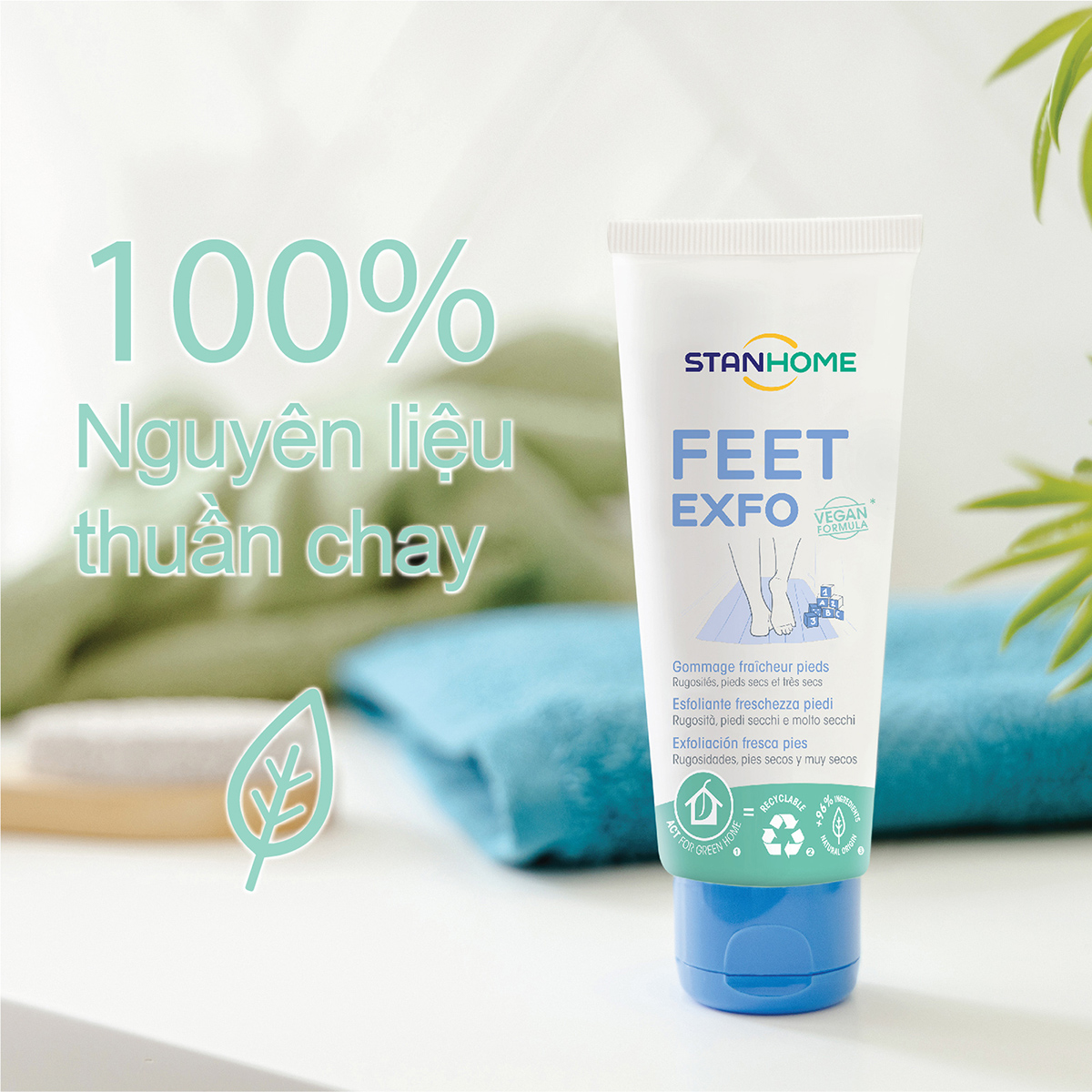 Kem dưỡng ẩm làm mềm, mịn cho da chân Stanhome Feet Repair 75ml/tuýp