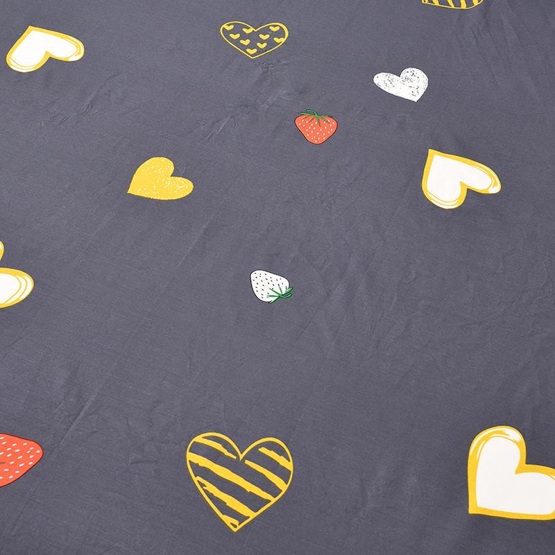 1Pc 100% Cotton Nguyên Chất Tấm Phẳng Nữ Hoàng Kích Thước Ga Gối Dùng Cho Giường Đôi Phong Cách Hoạt Hình Chăn Ga Gối Đầu Tờ