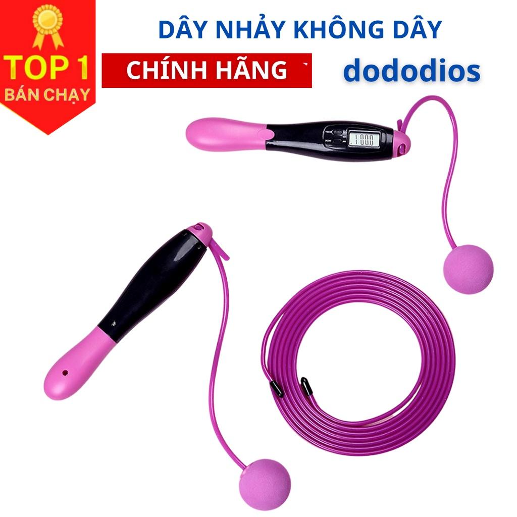 Dây nhảy không dây, không gây tiếng ồn, tay cầm chống trượt đếm số vòng tự động