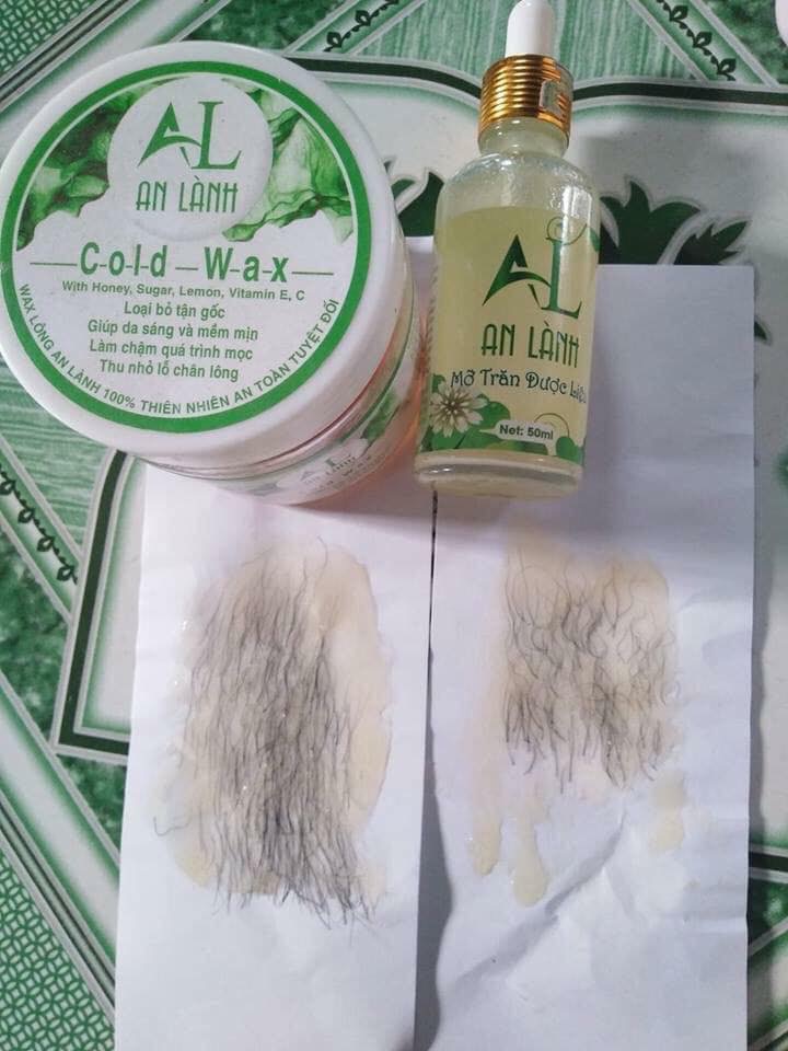 Cold wax an lành - Wax lông - Tẩy lông - Tặng 50 tờ giấy và 2 que wax