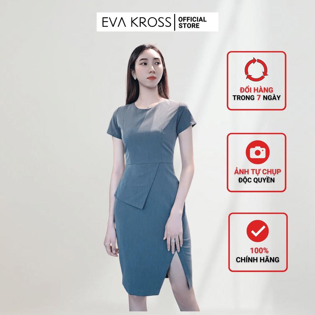 Váy ghi nữ dáng dài, đầm công sở Linna Dress EKS131