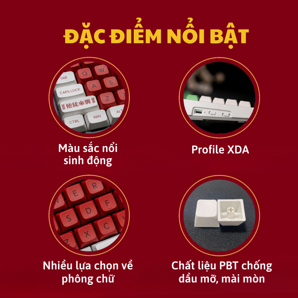 Tổng Hợp Mẫu Phím Keycap Lẻ Cute Nhựa PBT Langtu Profile XDA Sử Dụng Custom Bàn Phím Cơ Hàng Chính Hãng