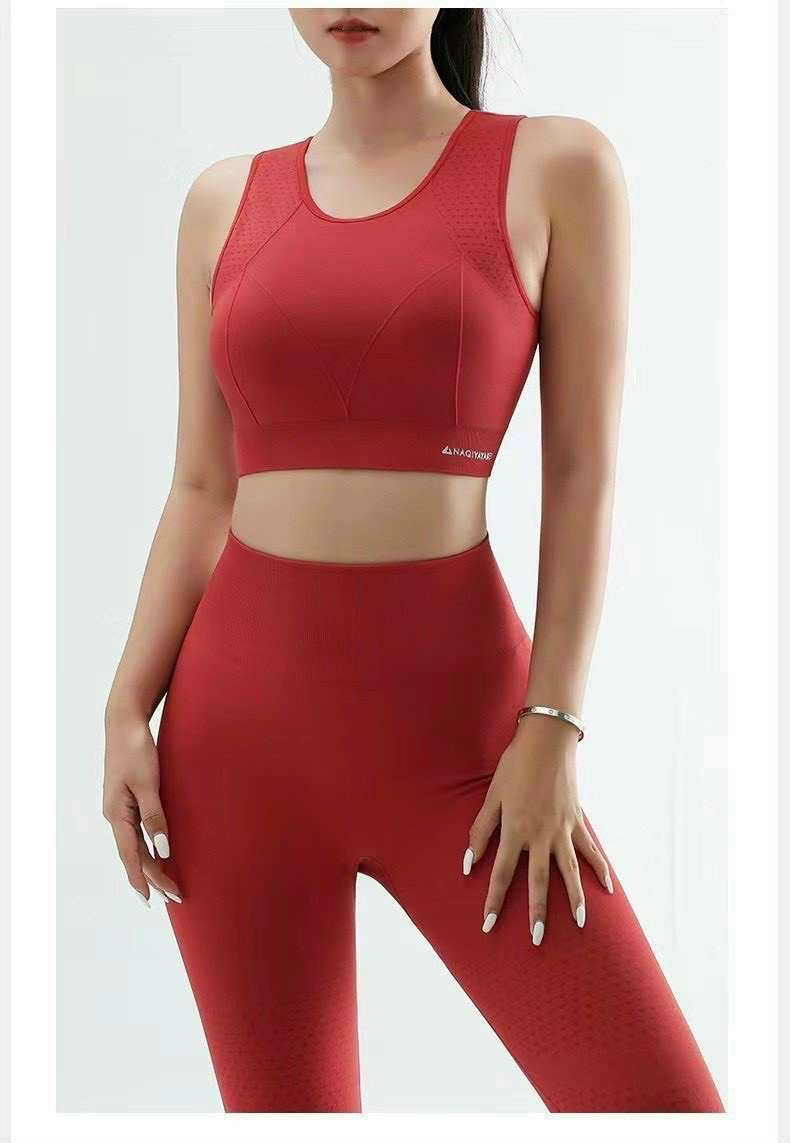 Đồ Tập Yoga Gym Nữ Dệt Kim Có Đệm Chống Sốc Ngực