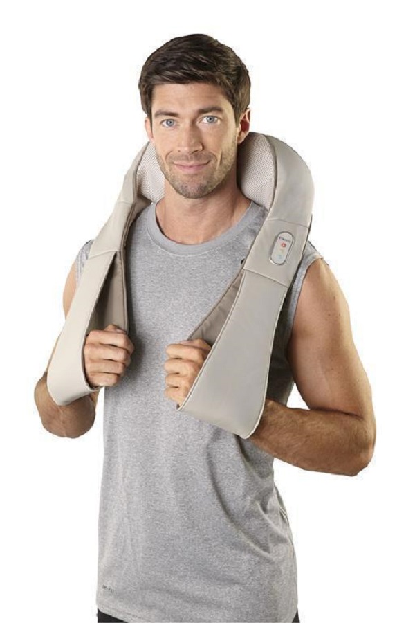 Đai massage USA vai cổ gáy chuyên nghiệp ( 4 bi xoay kèm rung và nhiệt ) HoMedics NMS-620H nhập khẩu USA