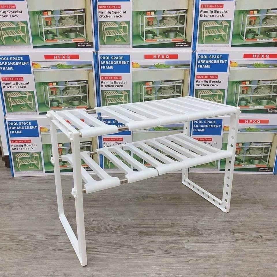KỆ GẦM BẾP ,KỆ CO GIÃN 2 TẦNG ĐA NĂNG TIỆN DỤNG