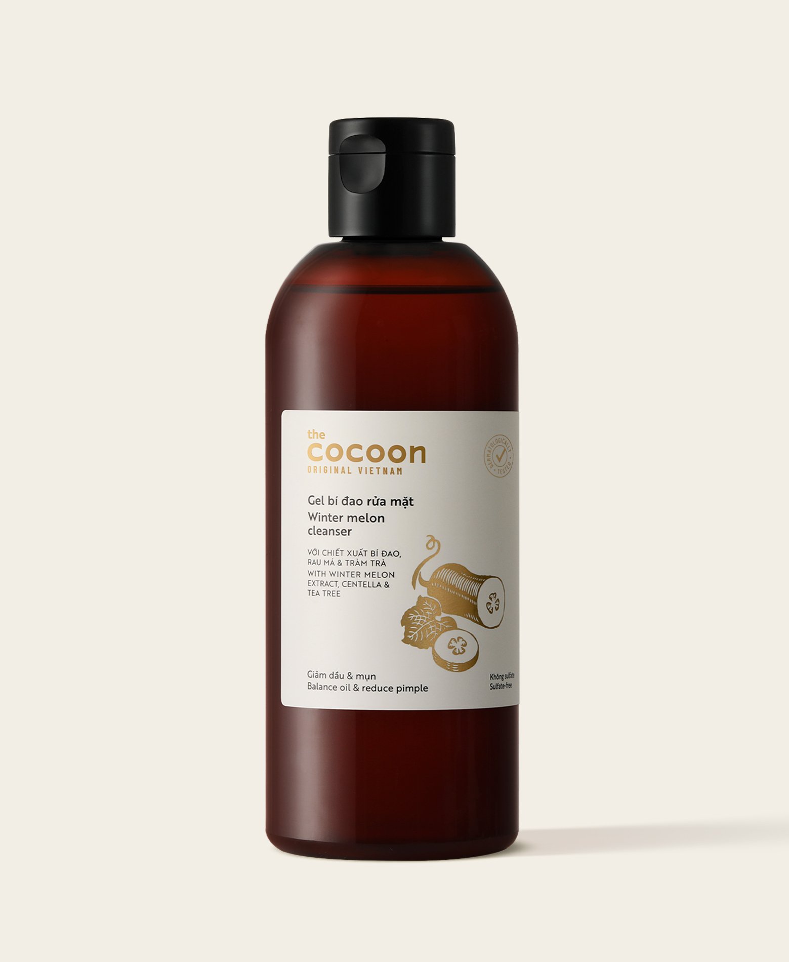 Gel rửa mặt bí đao Cocoon 310ml kiềm dầu sạch mụn thuần chay