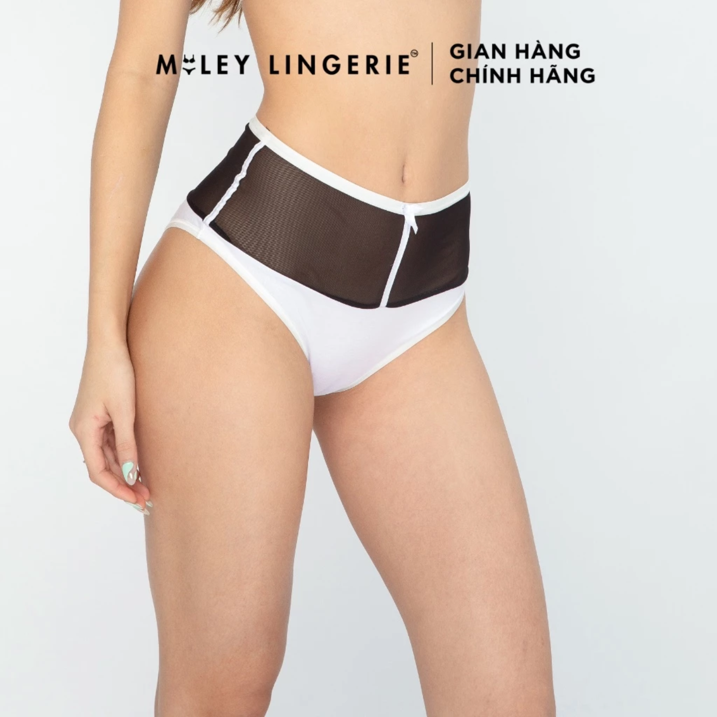Quần Lót Phối Lưới Vải Sợi Thiên Nhiên Cao Cấp Bamboo Miley Lingerie
