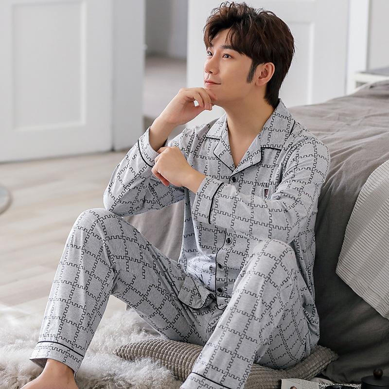 Đồ bộ PIJAMA Nam dài tay họa tiết sọc Caro, chất Cotton 100%, hàng cao cấp style Hàn Quốc thời thượng
