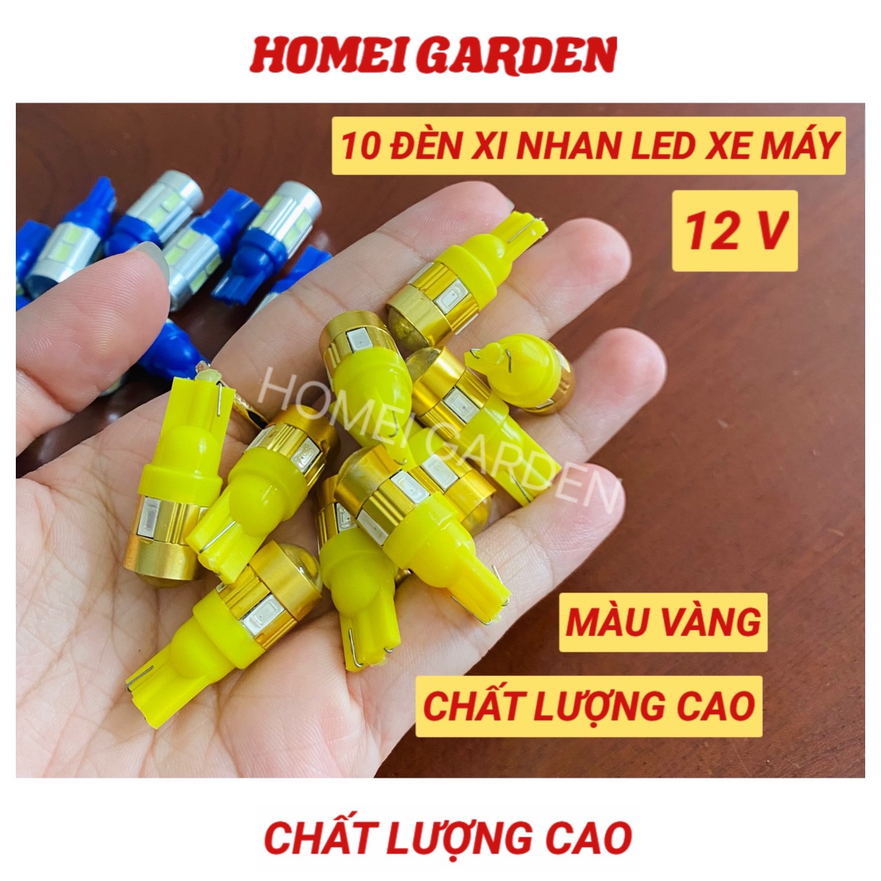 Đèn xi nhan LED xe máy 12V nhiều màu - HM0015