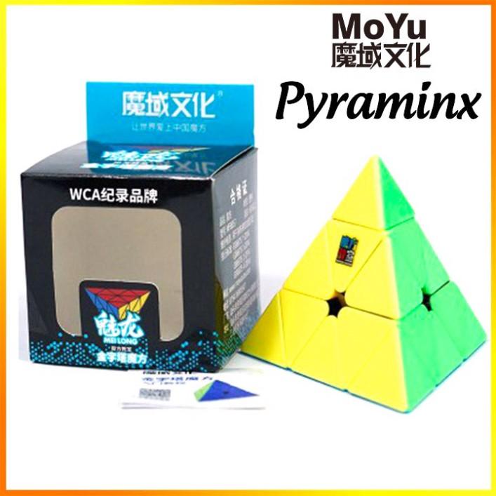 Rubik Biến Thể Tam Giác Pyraminx Stickerless MoYu MeiLong MFJS Pyramid Tam Giác