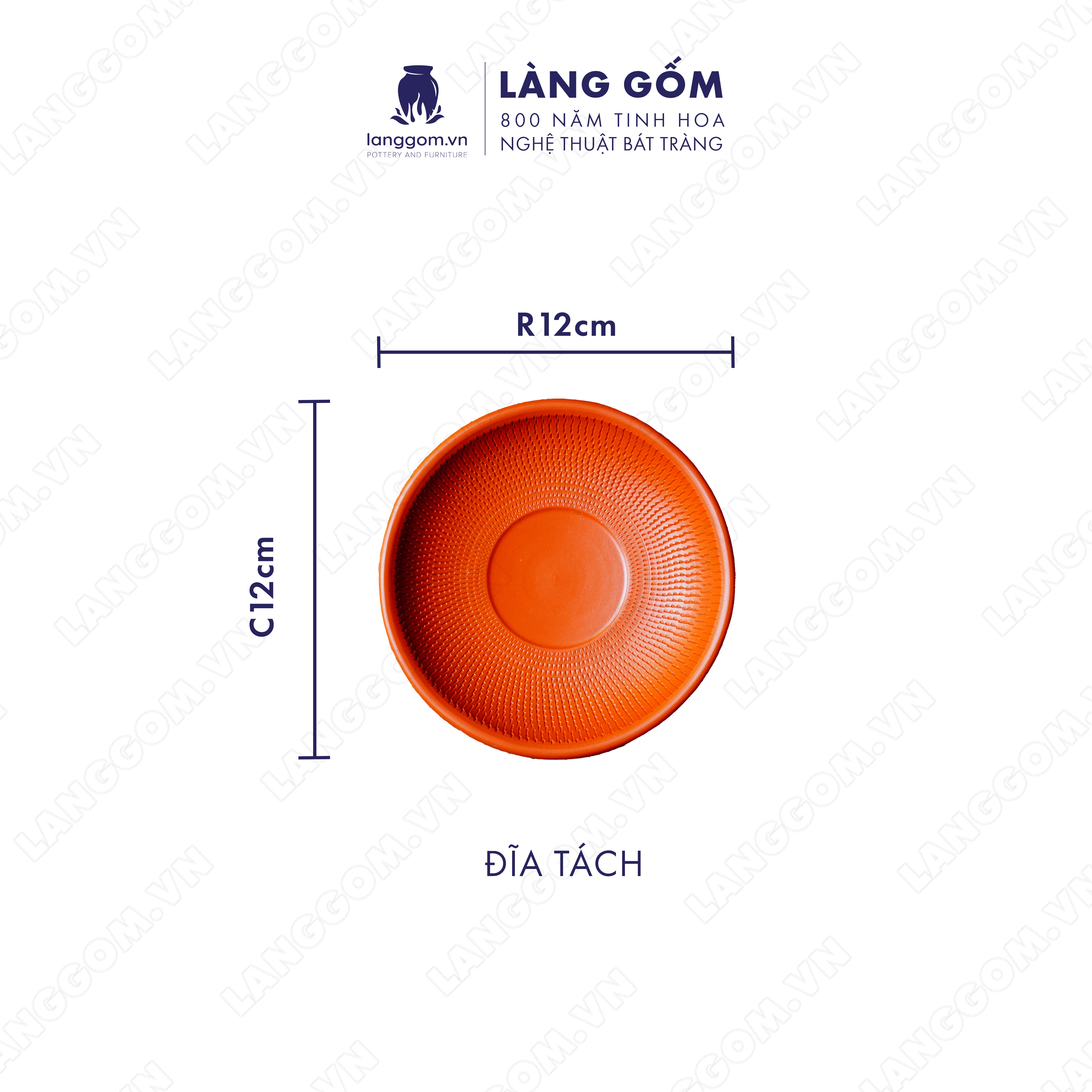 Bộ ấm chén đất nung chóp ganh - Men mộc - Gốm sứ Bát Tràng - langgom.vn