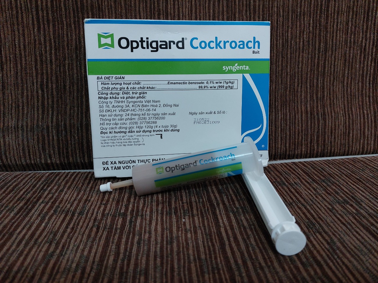 Gel diệt gián sinh học OPTIGARD COCKROACH- ống gel xilanh 30gr