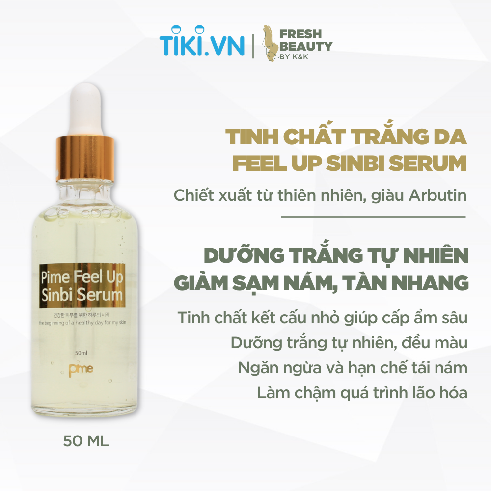 Tinh chất dưỡng trắng Pime Remade Sinbi Serum mờ thâm nám, tàn nhang, dưỡng sáng, chống lão hóa 50ml