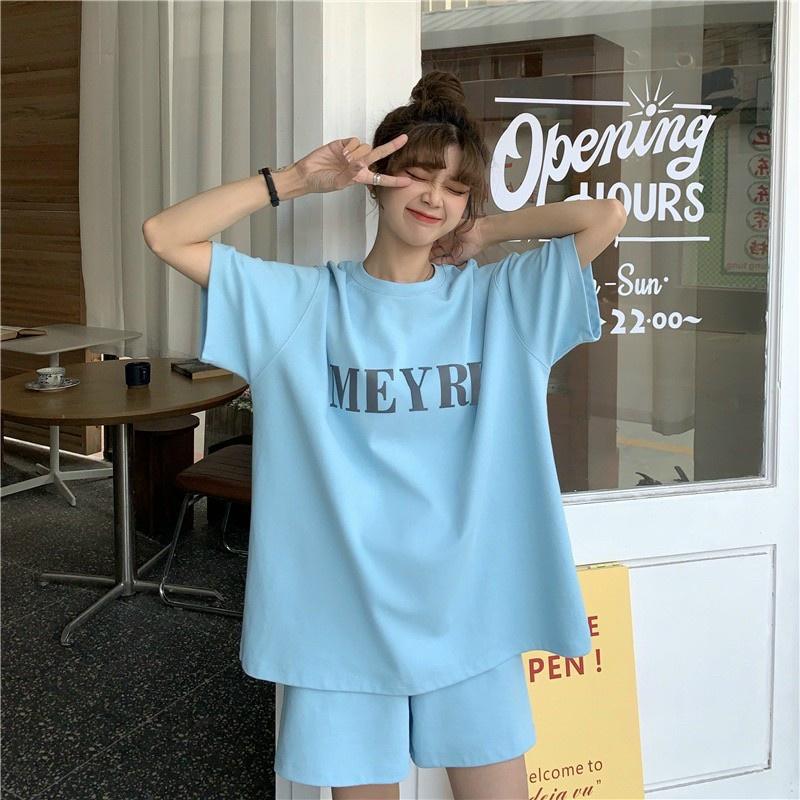 Set Bộ MEYRR 3 MÀU Form Rộng Unisex - Đồ Bộ Mặc Nhà Tay Lỡ freesize Nam Nữ Đều Mặc Được, Đồ bộ nam nữ Set blazer Thời Trang Unisex Mùa Hè phong cách