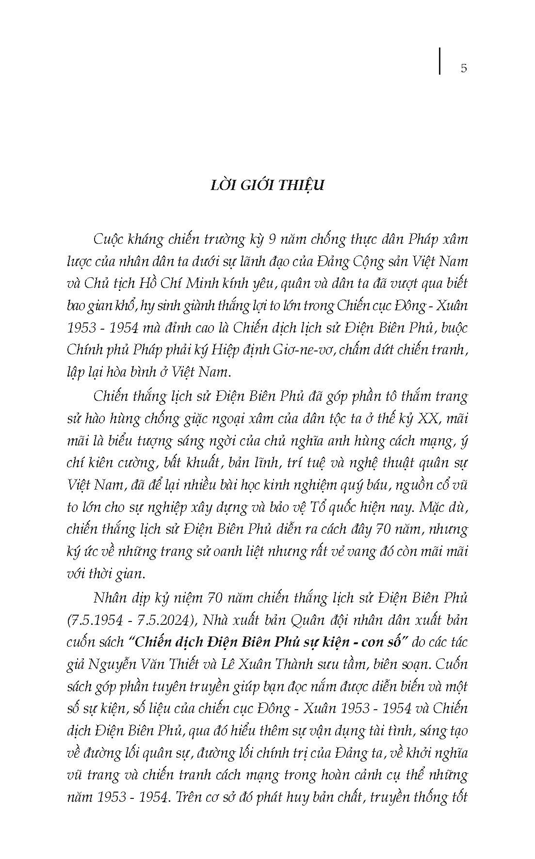 Chiến Dịch Điện Biên Phủ, Sự Kiện - Con Số