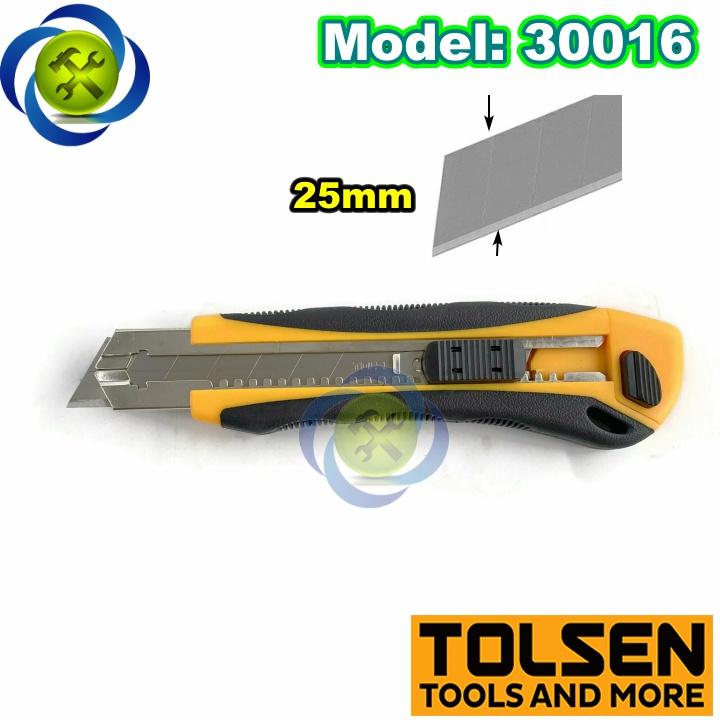 Dao rọc giấy Tolsen 30016 kèm 3 lưỡi 25mm x 140mm