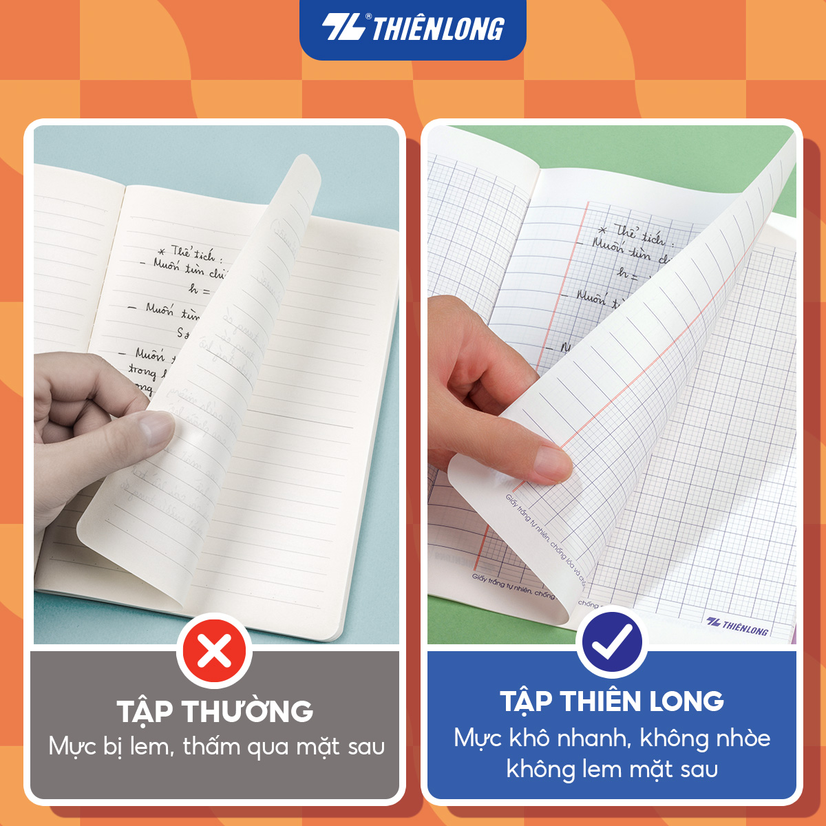 Bộ 5 Tập học sinh 96 trang 4 ô ly vuông 60 gsm Điểm 10 TP-NB039 (hình ngẫu nhiên)