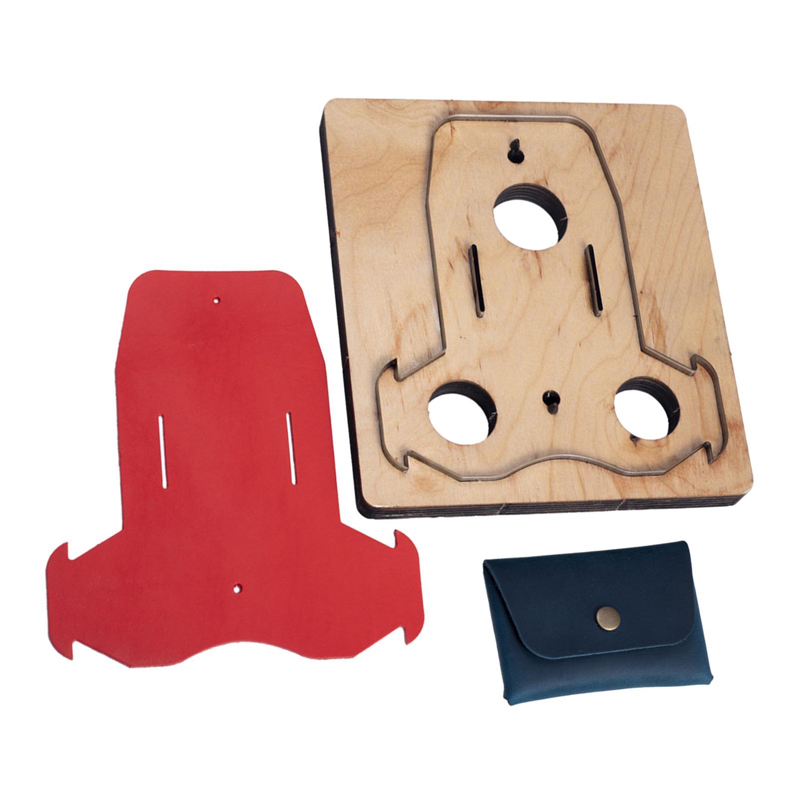 DIY Card Bag Punch Leather Cutting Die Leather Wallet Template Coin Purse Handmade Leather Tool Wooden Die