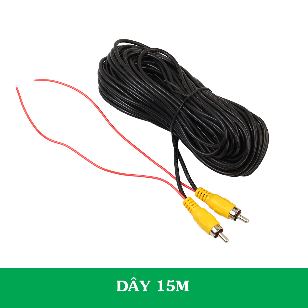 Dây camera lùi ô tô chân cắm AV chiều dài 6m,10m,15m,20m