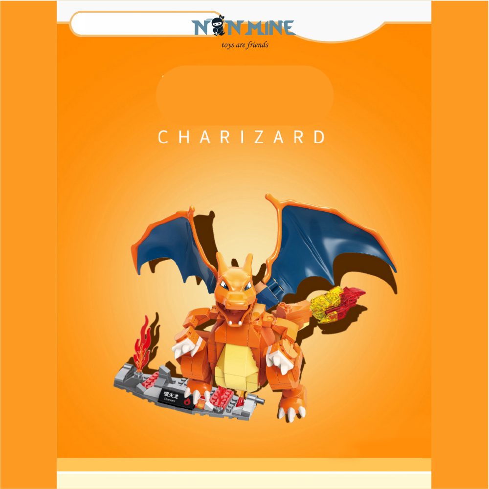 Đồ Chơi Lắp Ráp Pokemon Pikachu Rồng Charizard 273 Chi Tiết B0108 Cho Trẻ Từ 6 Tuổi