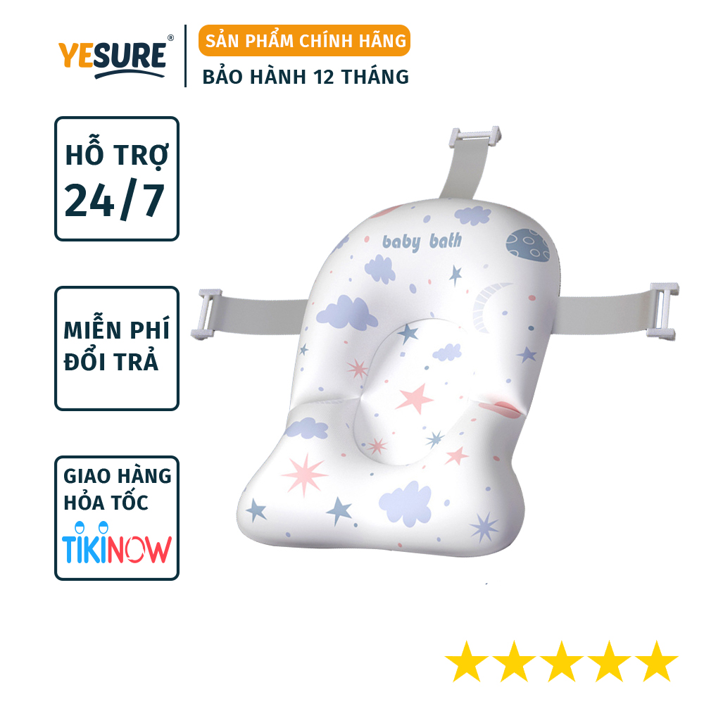Đệm Tắm Đỡ Lưng Cho Bé Cleverbees Đảm Bảo An Toàn Khi Tắm Chất Liệu Mềm Mại , Phù Hợp Khớp Với Tất Cả Các Loại Chậu Tắm - Hàng Chính Hãng