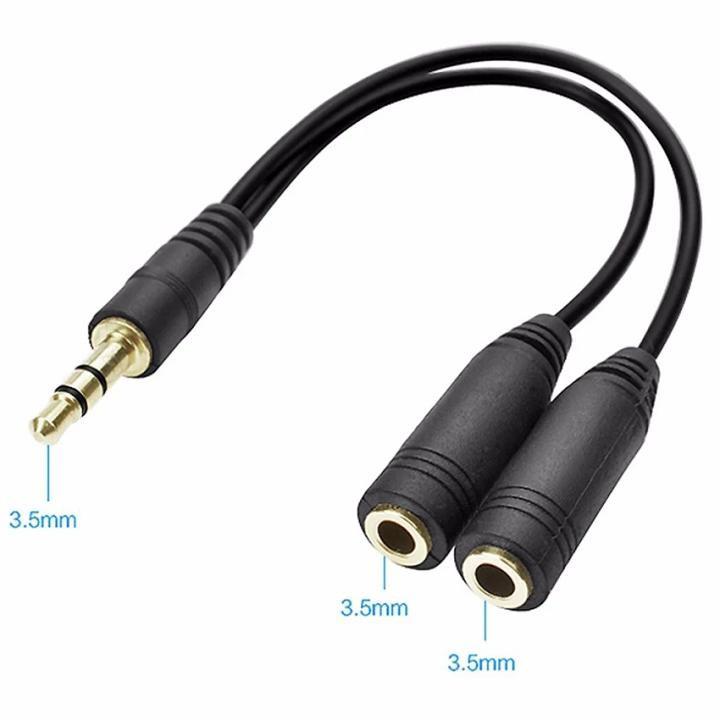 Cáp Gộp Loa, Dây Cáp Gộp Dây Loa 2 Vào 1 Audio Và Mic 3.5mm Loại Tốt.Jack Gộp Tai Nghe 3.5 Bọc Chống Đứt.Homecomputer