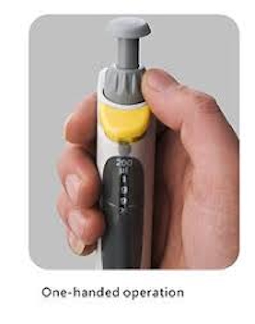 MicoPipette đơn kênh, dung tích điều chỉnh 1μl,10μl,20μl,100μl,200μl,1ml,5ml,10ml, hãng Fcombio, hàng chính hãng