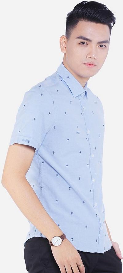 Áo Sơ Mi Nam Cộc Tay Aligro ALGS-C42 - Xanh Da Trời (Size