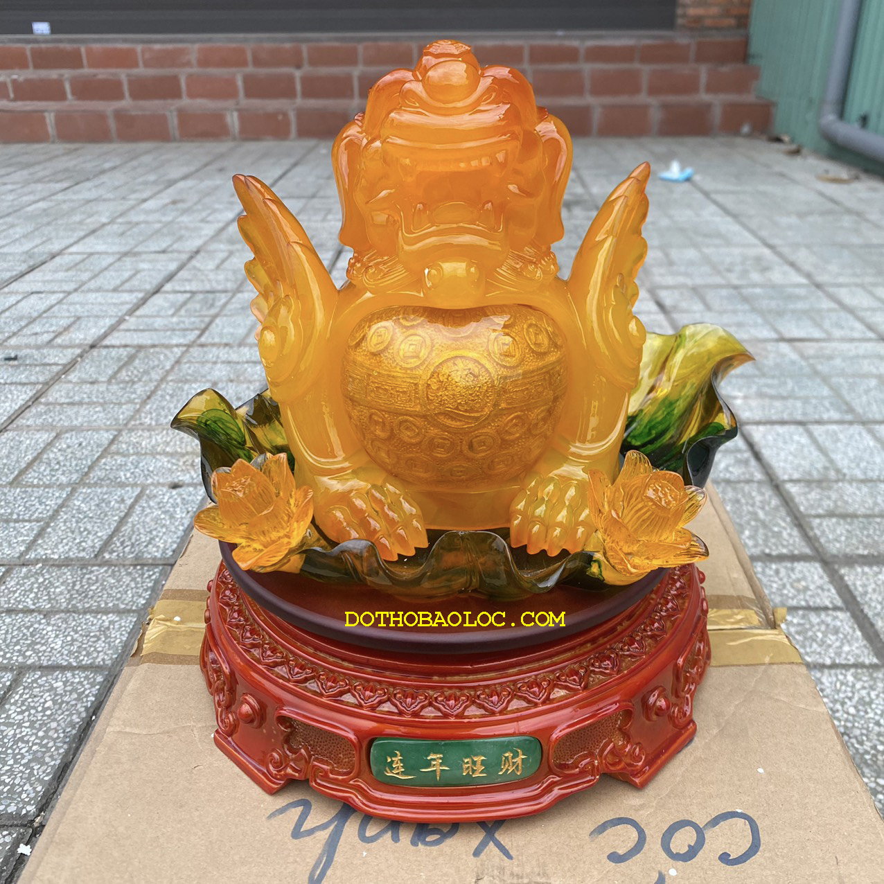 Tỳ hưu phong thủy đế xoay chiêu tài hút lộc cao 27cm