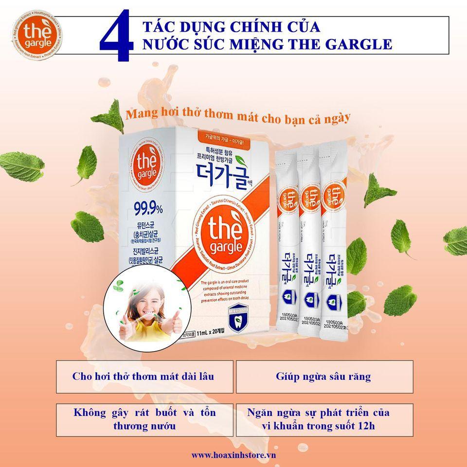 Nước Súc Miệng Thảo Mộc Nhân Sâm THE GARGLE (hộp 20 stick)