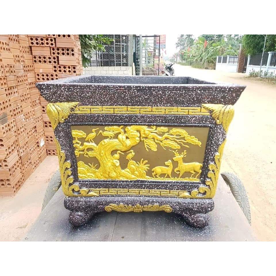 Khuôn đúc chậu cảnh vuông rộng 70 cm cao 65 cm