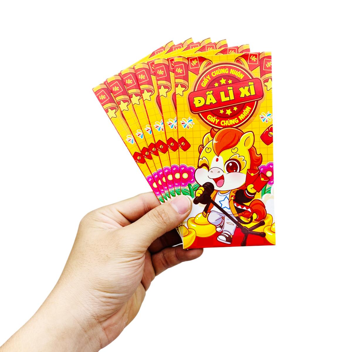 Bộ 6 Bao Lì Xì Tết Bính Ngọ 2026 - Teenage - Mẫu 47