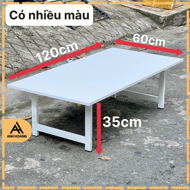 Bàn ngồi bệt nhật 120x60x35, bàn gỗ ngồi thấp đủ màu mới, gỗ MDF