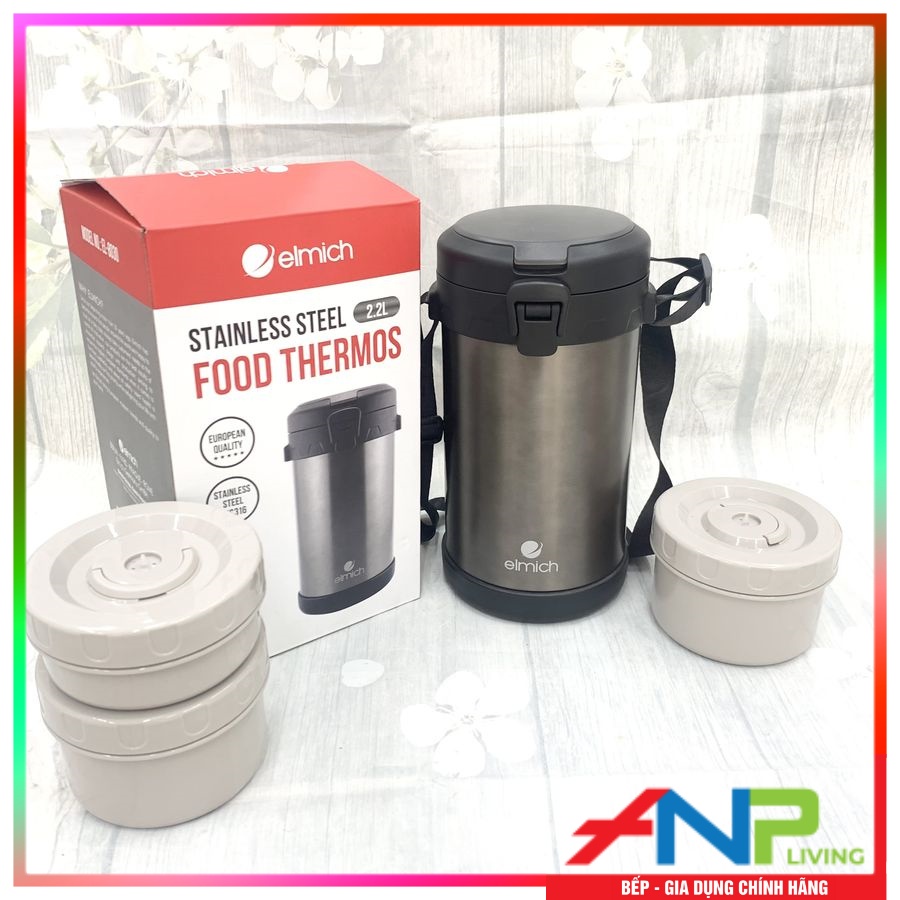 Hộp Cơm Giữ Nhiệt Elmich EL-8030 - Hàng Chính Hãng