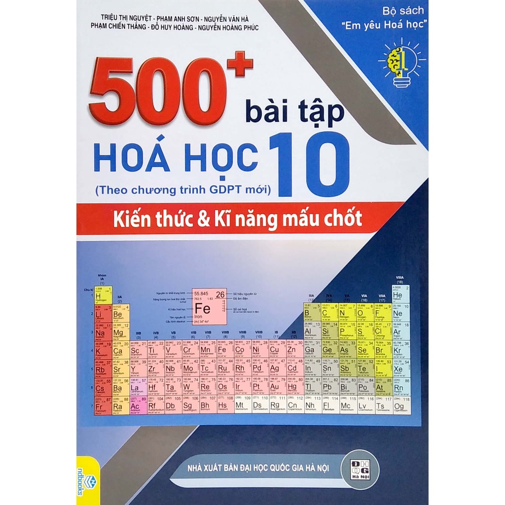 Sách 500+ Bài Tập Hóa Học 10 (Biên Soạn Theo Chương Trình Giao Dục Phổ Thông Mới) -ND