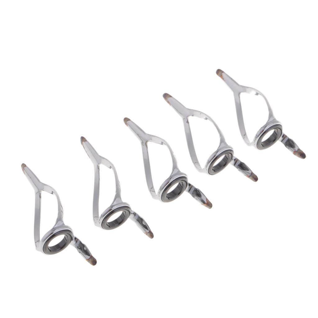 5pcs Fishing Rod Building Repair SIC Ring Spinning Casting Guides