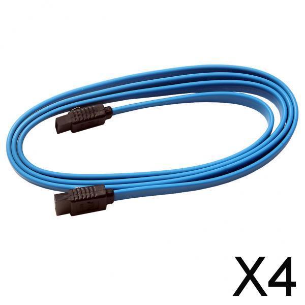 4x1M SATA 3.0 III SATA3 SATA High Speed 6GB/s Data Cable Cord Blue