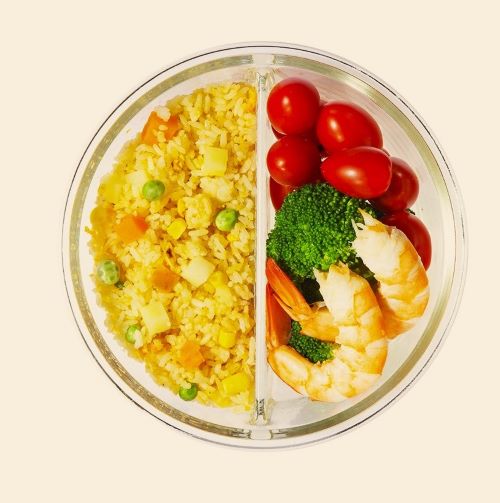 HỘP THUỶ TINH TRÒN CAO CẤP 2 NGĂN CHỊU NHIỆT 950ML