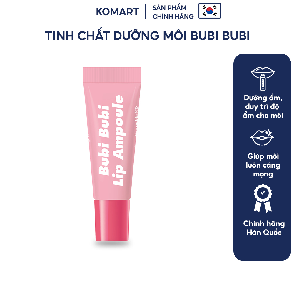 Tinh Chất Dưỡng Môi Căng Mọng Và Dưỡng Ẩm Sâu Unpa Bubi Bubi Lip Ampoule 10g