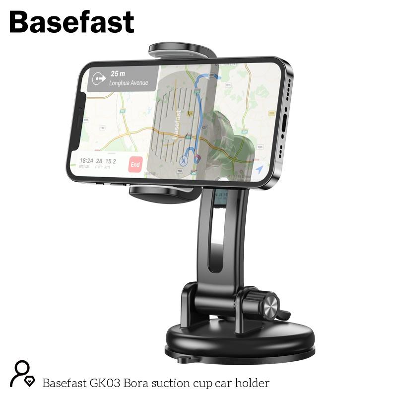 Giá đỡ điện thoại trên ô tô Basefast GK03 - Kẹp trên Taplo , Kính chắn gió chất liệu cao cấp chắc chắn - Hàng Chính Hãng