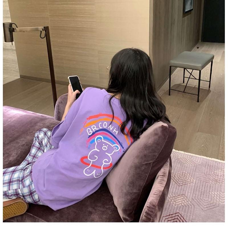 Áo thun tay lỡ Áo thun Gấu Teddy dáng rộng OVERSIZE hot hit