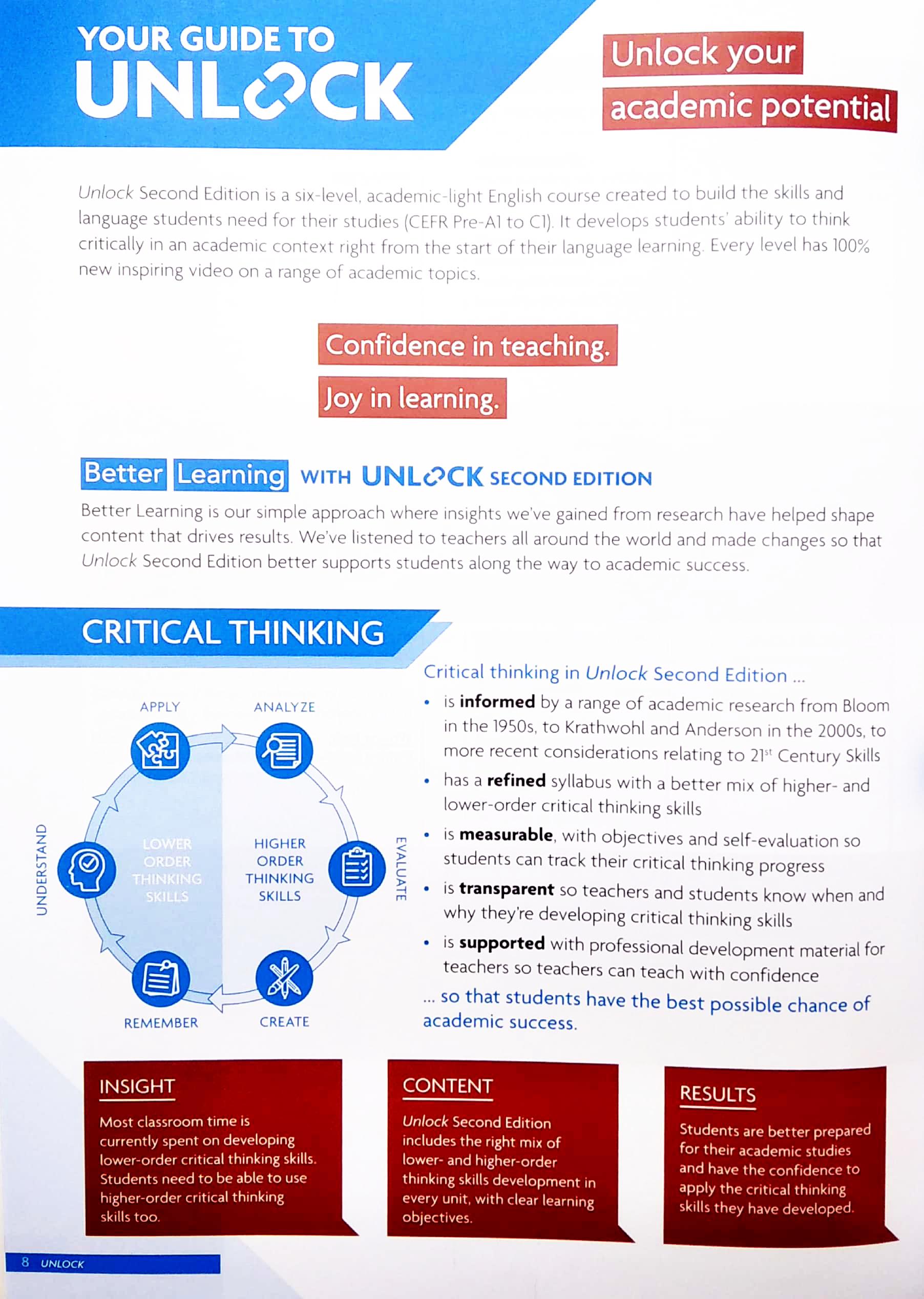 Unlock Level 3 Reading, Writing And Critical Thinking Student's Book With Digital Pack