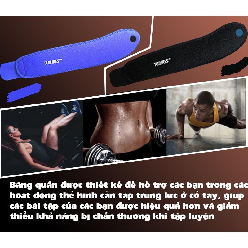 Cặp băng quấn cổ tay tập gym cao cấp Aolikes HW7937 SPORTSLINK