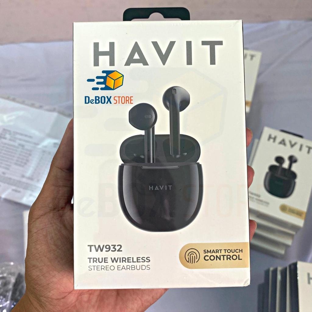 Tai Nghe Không Dây TWS HAVIT TW932 Bluetooth 5.2 Âm Bass Tăng Cường, Driver 13mm - Hàng Chính Hãng