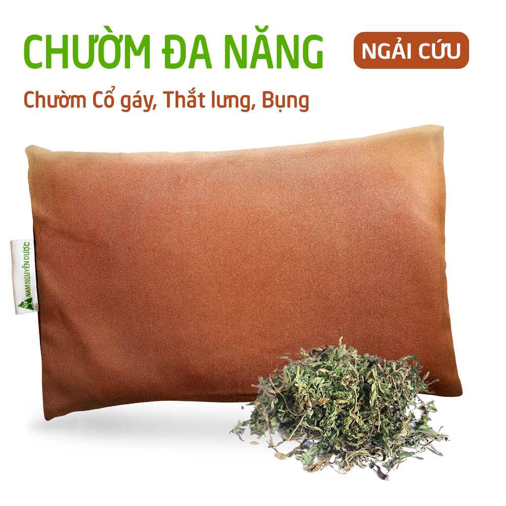 Gối chườm đa năng Ngải Cứu làm nóng bằng vi sóng (Không hộp) - Nam Nguyên Dược