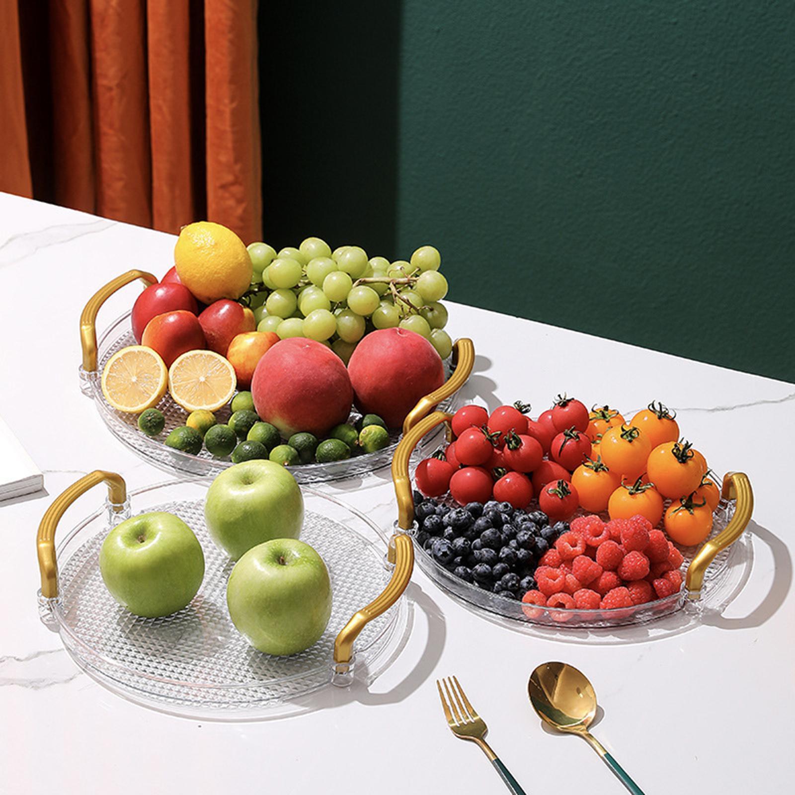 Cake Plate with Dome Serving Tray with Handle for Office Tea