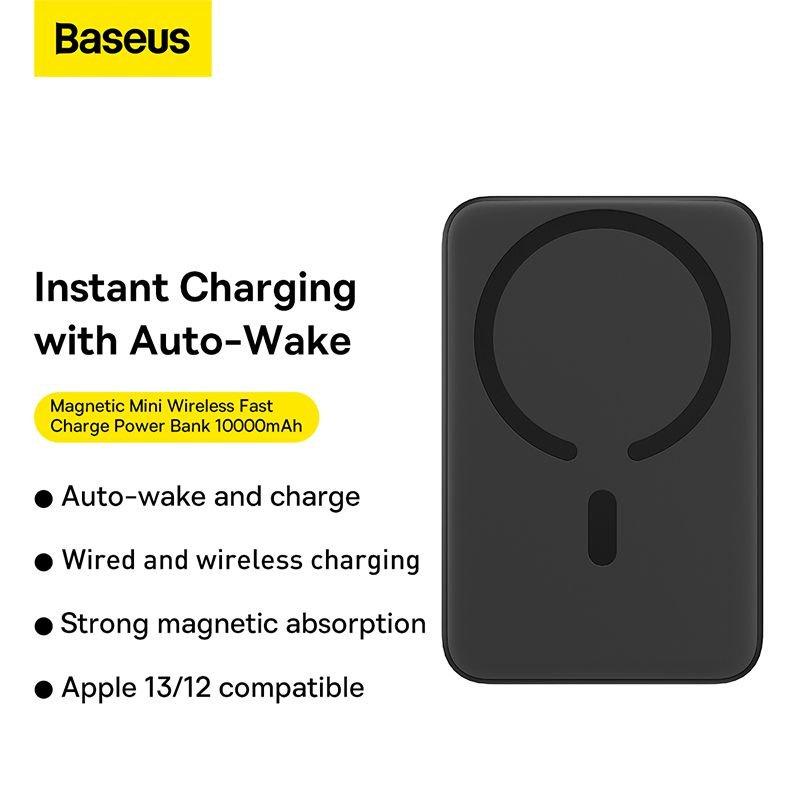 Pin Sạc Dự Phòng Không Dây Tích Hợp Nam Châm Baseus Magnetic Mini Wireless Charging Power bank 10000mAh 20W
