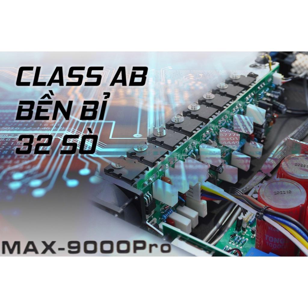 Cục đẩy công suất Boss 9000 pro - Main công suất 2 kênh, 32 sò, 8 tụ - 2 quạt tản nhiệt lớn, tăng phô đồng nguyên chất